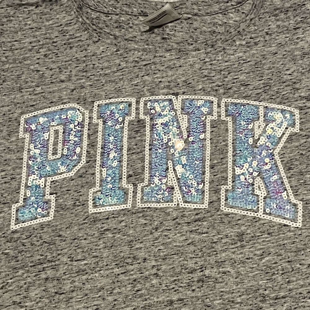 Victoria’s Secret PINK Sequin Logo T-Shirt - Picture 5 of 10